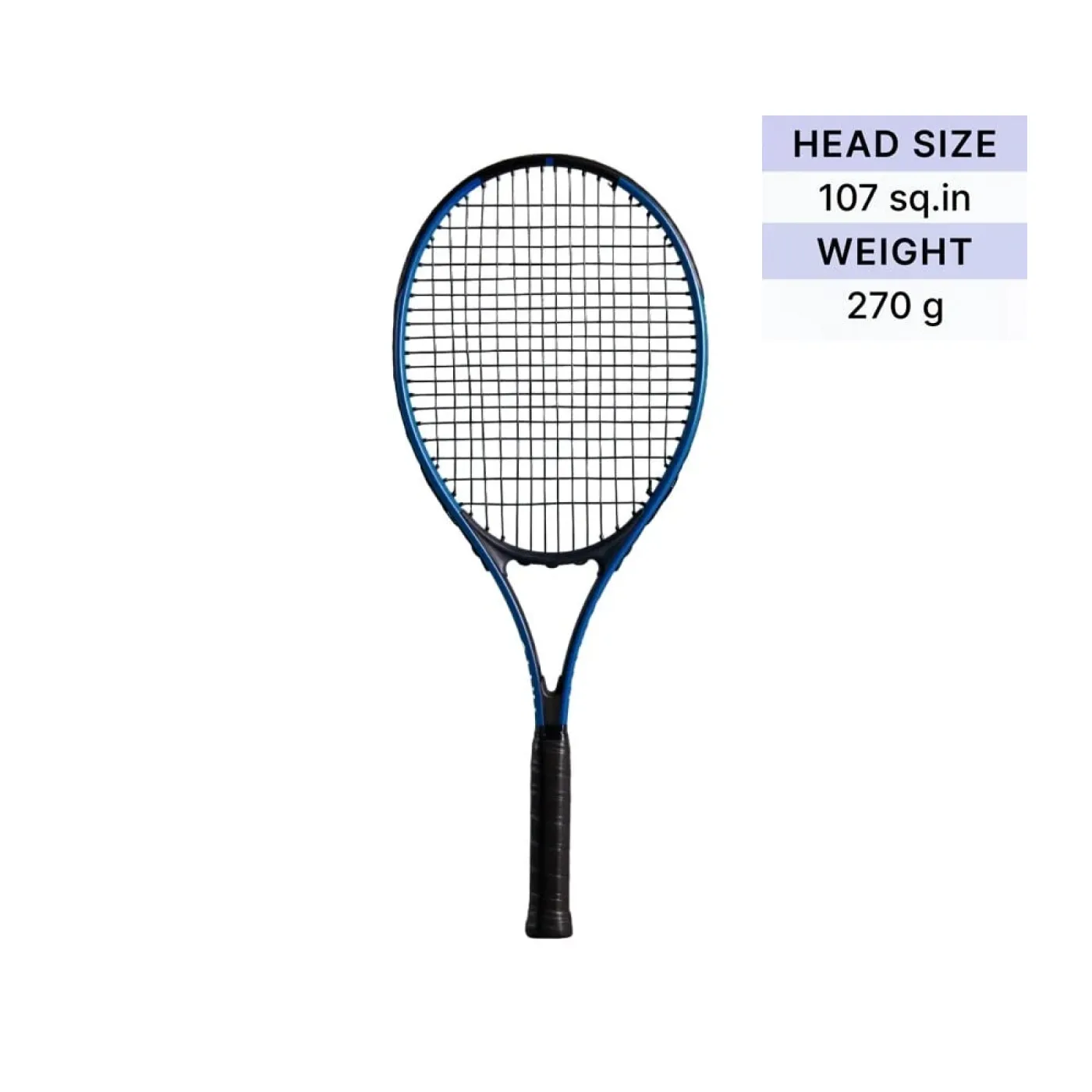 Decathlon Aluminum Tennis Racket for Adults (Blue & Black) — изображение 3